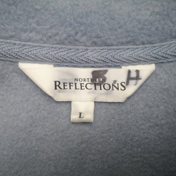Northern Reflections Ladies Size Large Light Blue Fleece Full Zip Vest - Picture 3 of 11